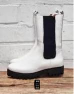 DWARS - Leren biker chelsea boots maat 39 - Nieuw €129 DWRS, Kleding | Dames, Schoenen, DWRS, Wit, Lage of Enkellaarzen, Nieuw
