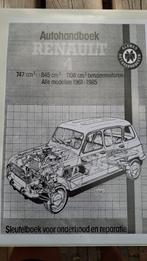 Werkplaatshandboek Vraagbaak Renault 4, Ophalen of Verzenden, 1960 tot 1980, Gebruikt