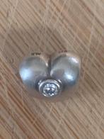 Pandora Bedel Hart met Strass, Pandora, Ophalen of Verzenden, Zo goed als nieuw, 1 bedel