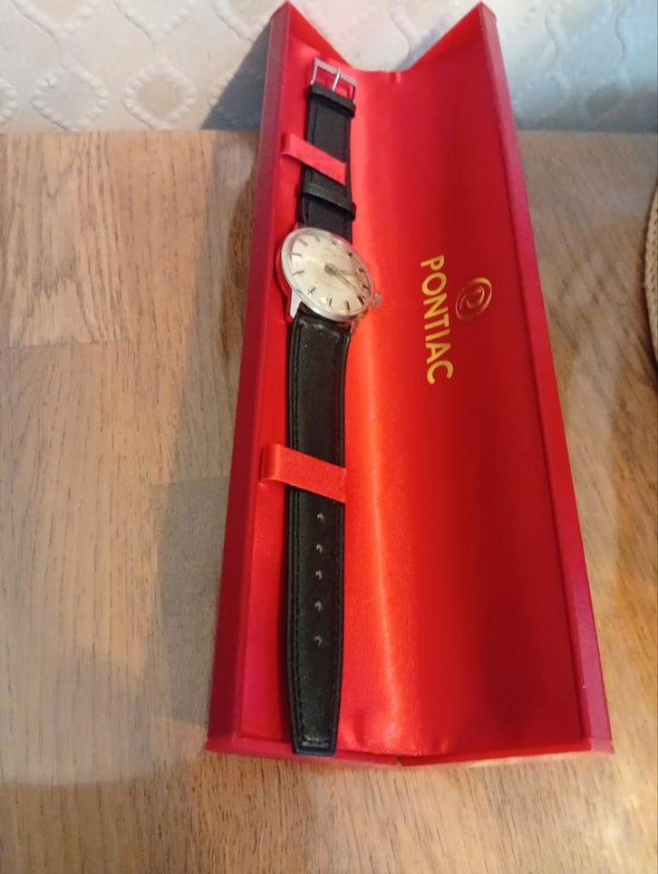 Vintage Pontiac Simpatico Polshorloge, Sieraden, Tassen en Uiterlijk, Horloges | Heren, Gebruikt, Polshorloge, Overige merken
