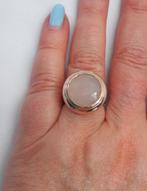 Zilveren Ti Sento Milano ring met rozenkwarts Bicolor nr.424