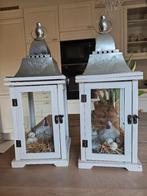 Lantaarns, 25 tot 50 cm, Wit, Ophalen of Verzenden, Zo goed als nieuw