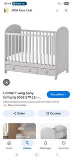 Ikea ledikant gonatt (grijs), Ophalen, Zo goed als nieuw, Minder dan 140 cm