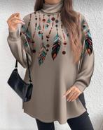 Top Tanja (44-52), Kleding | Dames, Grote Maten, Verzenden, Nieuw, Beige, Shirt of Top