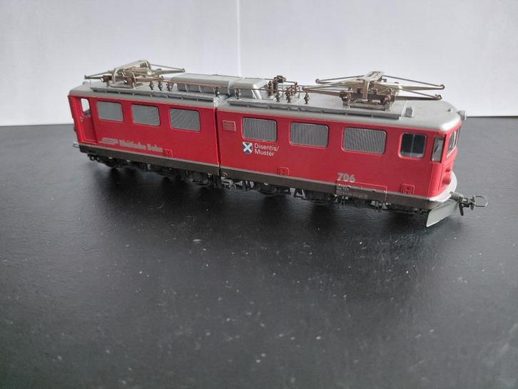 Bemo H0m 1254 116 Ge 6/6 II nummer 706, Hobby en Vrije tijd, Modeltreinen | H0, Gebruikt, Locomotief, Gelijkstroom, Overige merken