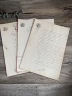 Antieke Franse notaris documenten, 1 document 8 blz, Ophalen of Verzenden, Papier of Karton