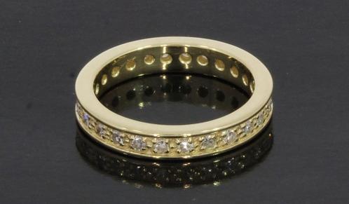 Alliance dames 14k gouden ring 26 diamanten luxe briljant, Sieraden, Tassen en Uiterlijk, Ringen, Zo goed als nieuw, Dame, 17 tot 18