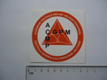 sticker oud Leger militair ACMP CGPM retro  beschikbaar voor biedingen