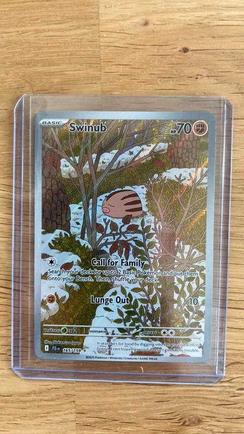 Swinub 165/159 journey together, Hobby en Vrije tijd, Verzamelkaartspellen | Pokémon, Nieuw, Losse kaart, Foil, Verzenden