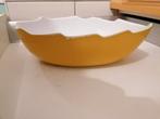 Eivormige Serveerschaal met Kartelrand, Gebruikt, Porselein of Keramiek, Schaal, Ophalen of Verzenden