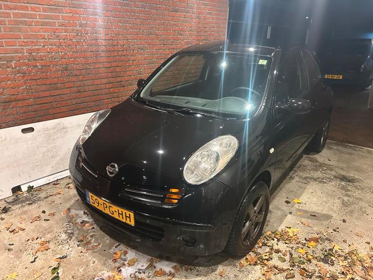 Nissan Micra 1.2 48KW 3DR 2004 Zwart, Auto's, Nissan, Particulier, Micra, Airbags, Benzine, C, Hatchback, Handgeschakeld, Origineel Nederlands