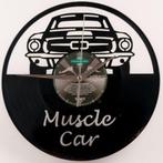 Mustang muscle car auto vinyl klok wandklok decoratie deco, Huis en Inrichting, Woonaccessoires | Klokken, Info@deconoord.nl, Deco Noord