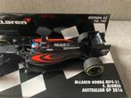 ✅ Fernando Alonso 1:43 Australian GP 2016 Mclaren Honda, Ophalen of Verzenden, Nieuw, Formule 1