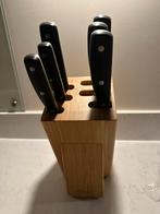 Nieuw!! Messenblok, Huis en Inrichting, Ophalen, Nieuw, Rvs of Chroom, Vaatwasserbestendig