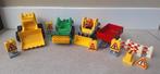 Set duplo graafmachine, aanhangwagen, veegmachine, Kinderen en Baby's, Speelgoed | Duplo en Lego, Ophalen of Verzenden, Gebruikt
