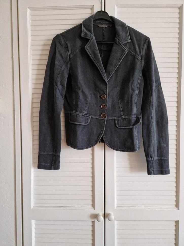 Sandwich Jasje maat S., Kleding | Dames, Jasjes, Kostuums en Pakken, Gedragen, Maat 36 (S), Grijs, Ophalen