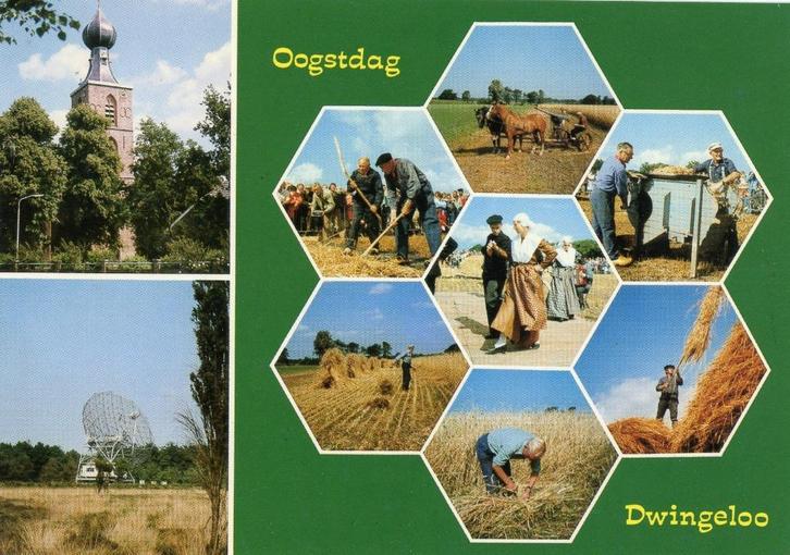 DWINGELOO Oogstdag, Verzamelen, Ansichtkaarten | Nederland, Gelopen, Drenthe, 1980 tot heden, Verzenden
