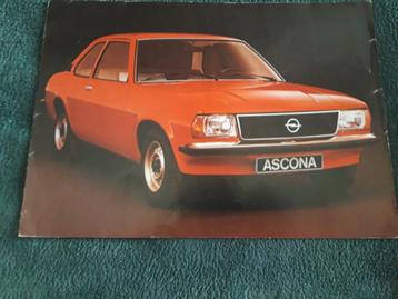 folder Opel Ascona B 1977 - Nederlands beschikbaar voor biedingen