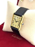 Must de Cartier Tank Large Ref 59005 Vermeil - Garantie, Overige materialen, Leer, -, Cartier