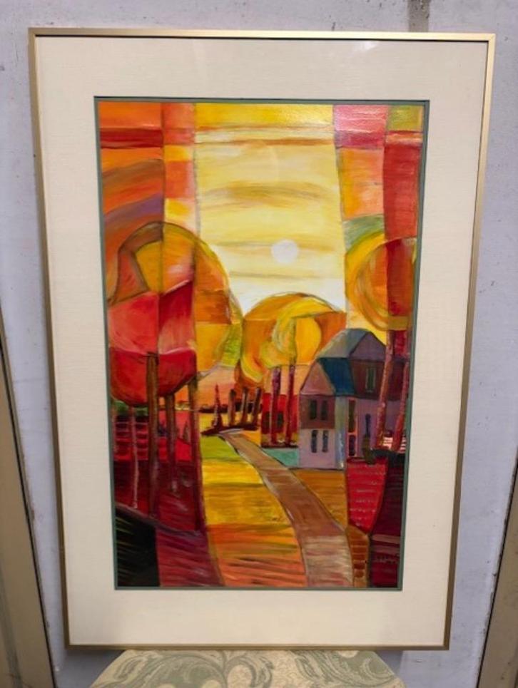 Schilderij modern / abstract, Antiek en Kunst, Kunst | Schilderijen | Modern, Ophalen