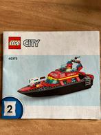 Lego city brandweerboot 60373, Ophalen of Verzenden, Zo goed als nieuw, Lego