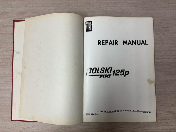 Reparatiehandleiding Polski Fiat 125p, Auto diversen, Handleidingen en Instructieboekjes, Ophalen of Verzenden
