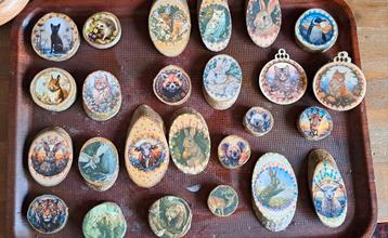 Uitdeel cadeautjes hout magneet hangers traktatie  beschikbaar voor biedingen