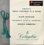 Sibelius David Oistrakh Violin Concerto In D Minor Op 47, Cd's en Dvd's, Vinyl | Klassiek, 10 inch, Orkest of Ballet, Zo goed als nieuw