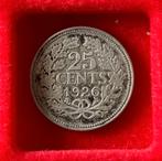 VERSCHILLENDE JAREN 25 cent Wilhelmina 'Opgestoken Haar', Postzegels en Munten, Munten | Nederland, Ophalen, Zilver, 25 cent, Koningin Wilhelmina