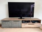 Tv meubel industrieel hout met betonlook, Ophalen, Gebruikt, 150 tot 200 cm, Minder dan 100 cm