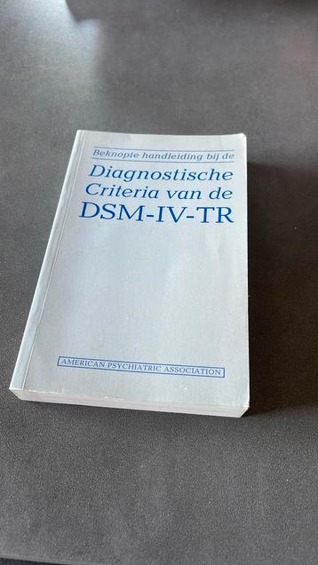 Beknopte handleiding bij de diagnostische criteria van de DS beschikbaar voor biedingen