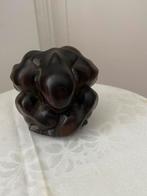 Houten Yogiman Beeldje 9x9 cm, Verzenden