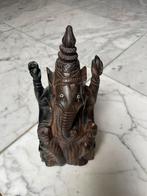 Ganesha Houten Beeld, Antiek en Kunst, Kunst | Beelden en Houtsnijwerken, Ophalen of Verzenden