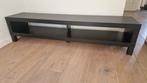 TV meubel Ikea Lak zwart-bruin 160x35x36, Ophalen, Zo goed als nieuw