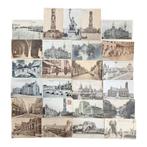 De set bestaat uit beschreven en onbeschreven kaarten, zwart, Ophalen of Verzenden, 1960 tot 1980, Gelopen