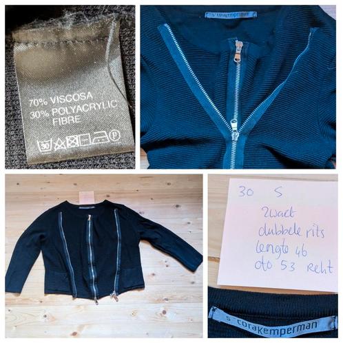 Cora Kemperman.vest zwart S, Kleding | Dames, Overige Dameskleding, Zo goed als nieuw, Ophalen of Verzenden