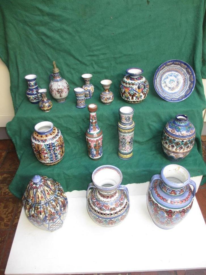 Grote groep met diverse aardewerk van DOK groot en klein, Antiek en Kunst, Antiek | Keramiek en Aardewerk, Ophalen of Verzenden