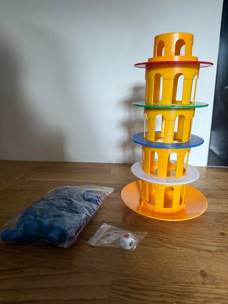 Toren van pisa spel, Hobby en Vrije tijd, Gezelschapsspellen | Bordspellen, Ophalen of Verzenden, Gebruikt