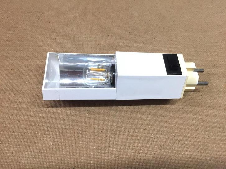 stekkerlamp zeskantig  W.L.P vintage jaren ‘80, Huis en Inrichting, Lampen | Wandlampen, Gebruikt, Kunststof, Ophalen of Verzenden