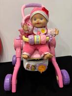 Vtech 3-1 poppenwagen + bijhorende pop, Ophalen of Verzenden, Zo goed als nieuw, 6 maanden tot 2 jaar