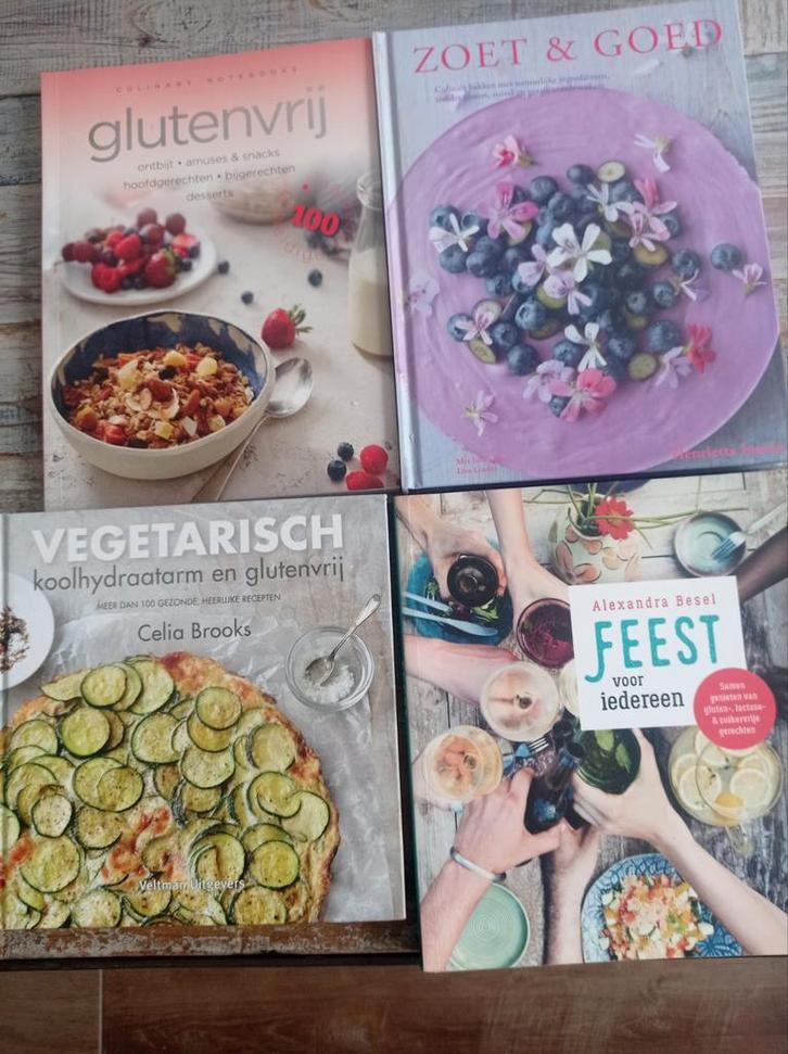 Henrietta Inman - Zoet & Goed +3 boeken gluten/lactosevrij, Boeken, Kookboeken, Zo goed als nieuw, Overige typen, Ophalen of Verzenden