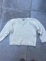 BELLEZA ROOM WIT WOLLEN MOHAIR WOL GEBREIDE TRUI MAAT L, Wit, Maat 42/44 (L), Ophalen of Verzenden, Zo goed als nieuw