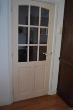 mooie houten stompen binnendeur met 9 ruitjes, Ophalen, Gebruikt, 80 tot 100 cm, Binnendeur