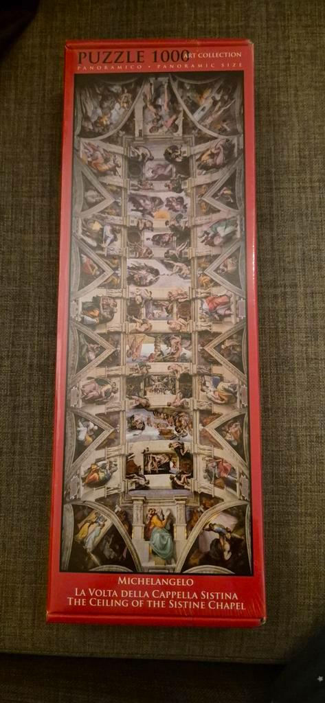 Michelangelo Puzzel - Sixtijnse Kapel - 1000 Stukjes, Hobby en Vrije tijd, Denksport en Puzzels, Nieuw, Legpuzzel, 500 t/m 1500 stukjes
