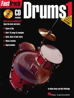 lesboek drummen-FastTrack Drums Vol.1+cd-fasttrack, Ophalen of Verzenden, Gebruikt, Les of Cursus, Drums of Percussie