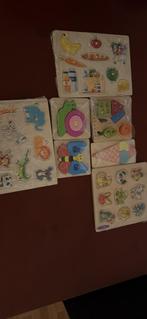 Houten kinderpuzzels, Ophalen of Verzenden, Minder dan 10 stukjes, Zo goed als nieuw, 6 maanden tot 2 jaar