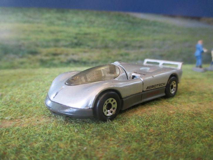 1:66 Oldsmobile Aerotech Matchbox MB210 1989-1990 Silver, Hobby en Vrije tijd, Modelauto's | Overige schalen, Gebruikt, Auto, Ophalen of Verzenden