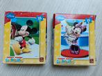 Mickey en Minnie Mouse Puzzels (2x35 stukjes), Ophalen of Verzenden, Meer dan 50 stukjes, Gebruikt, 4 tot 6 jaar