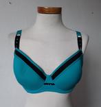Sapph bh mt 80F zwart/blauw  met strass steentjes op de band, Sapph, Verzenden, Blauw, BH