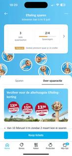 Efteling spaarzegels, Ophalen of Verzenden, Volle spaarkaart